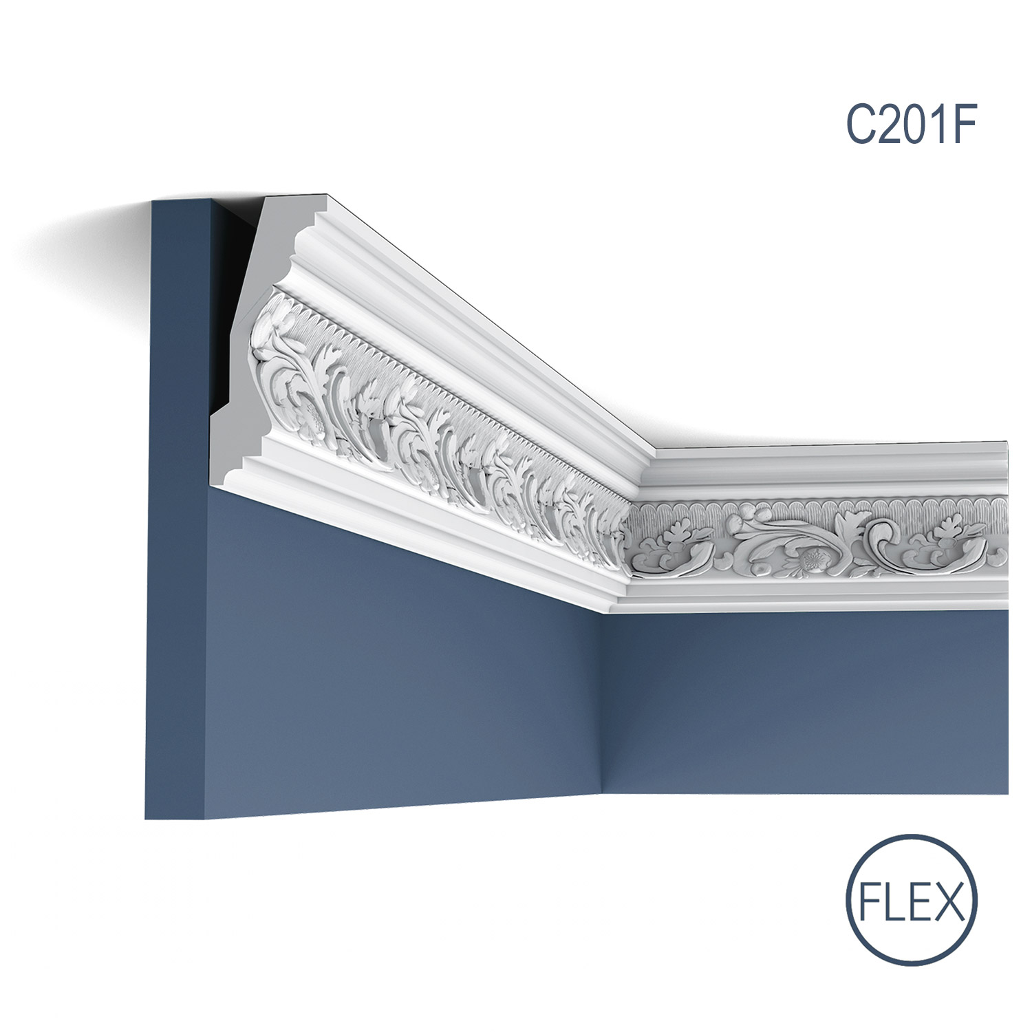Cornisa Flex Luxxus C201F, Dimensiuni: 200 X 11.6 X 4.8 cm, Orac Decor