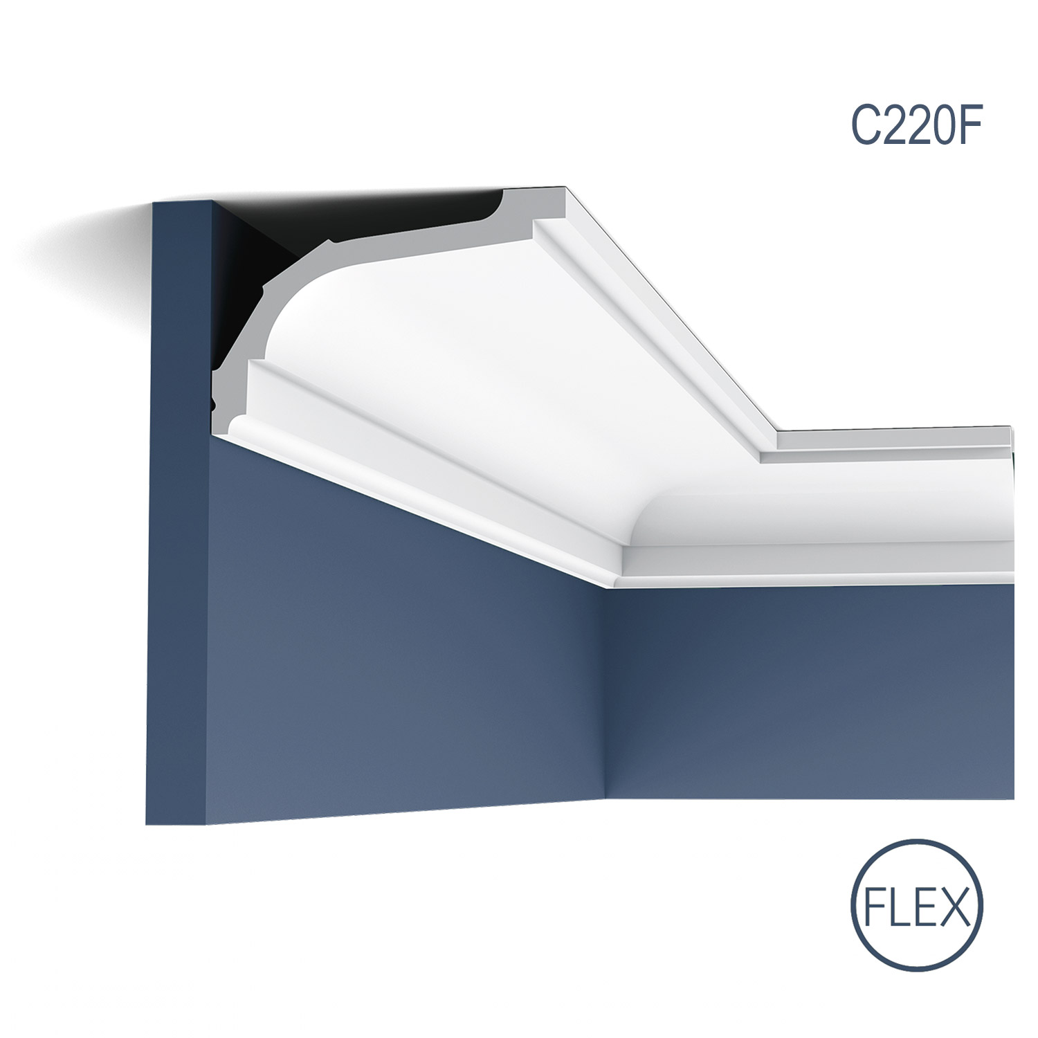 Cornisa Flex Luxxus C220F, Dimensiuni: 200 X 7.6 X 11.6 cm, Orac Decor Orac Decor