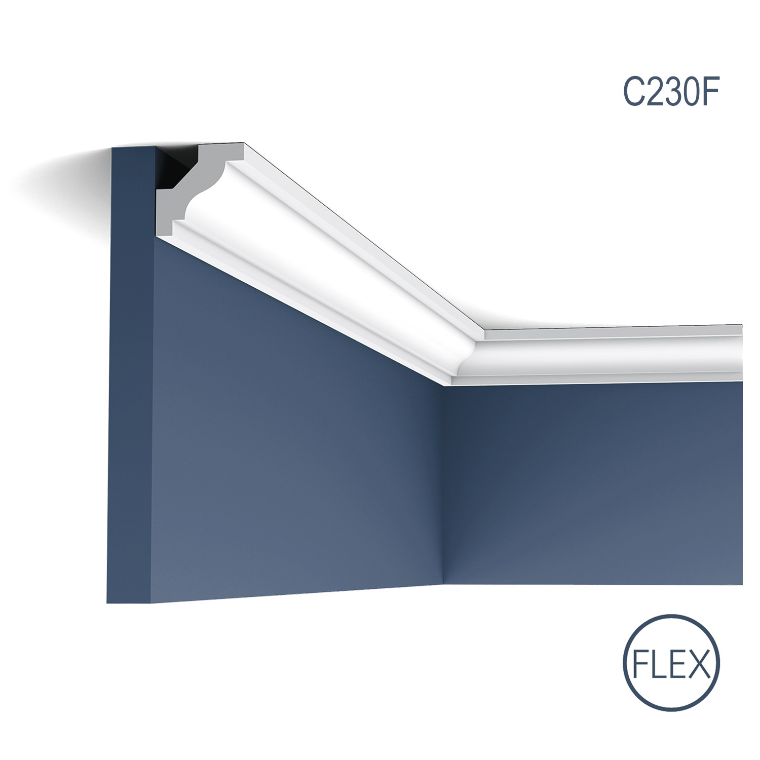 Cornisa Flex Luxxus C230F, Dimensiuni: 200 X 2.9 X 2.9 cm, Orac Decor Orac Decor