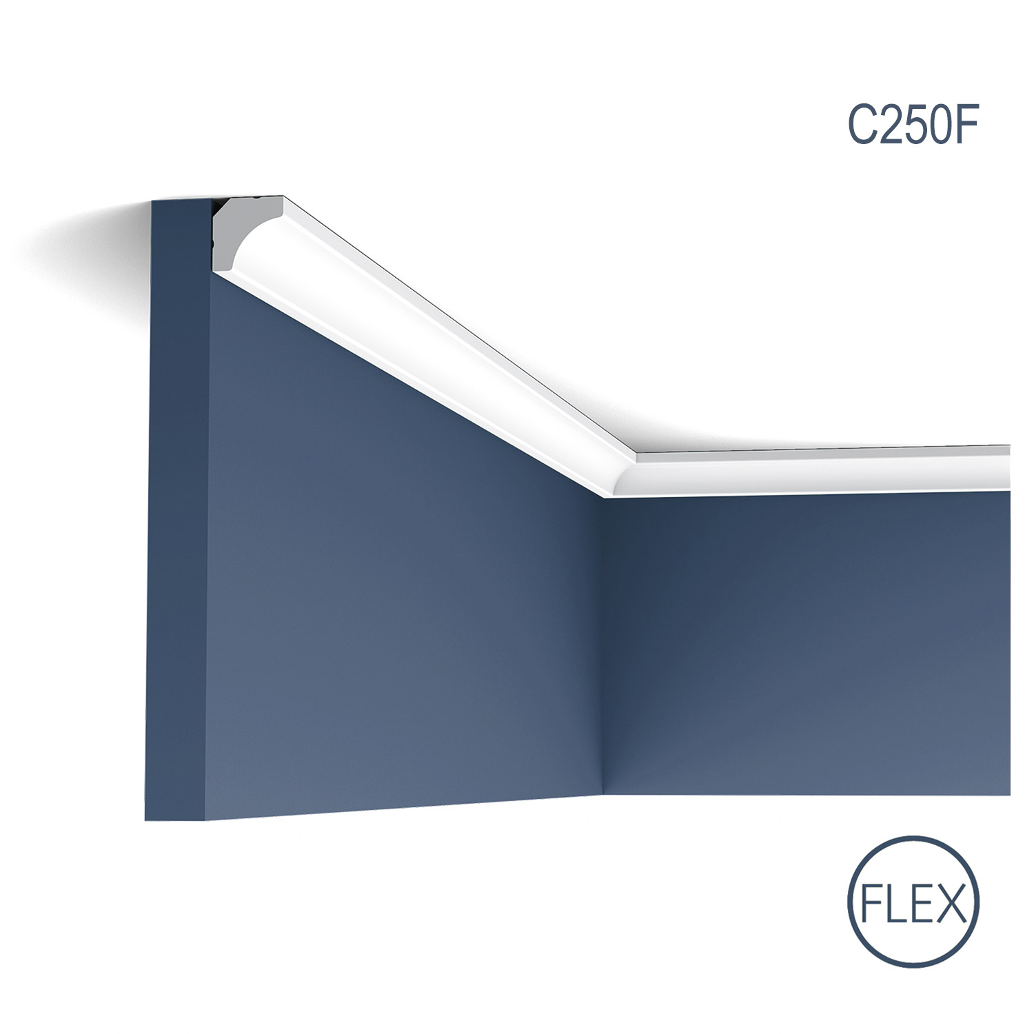 Cornisa Flex Luxxus C250F, Dimensiuni: 200 X 1.6 X 1.6 cm, Orac Decor