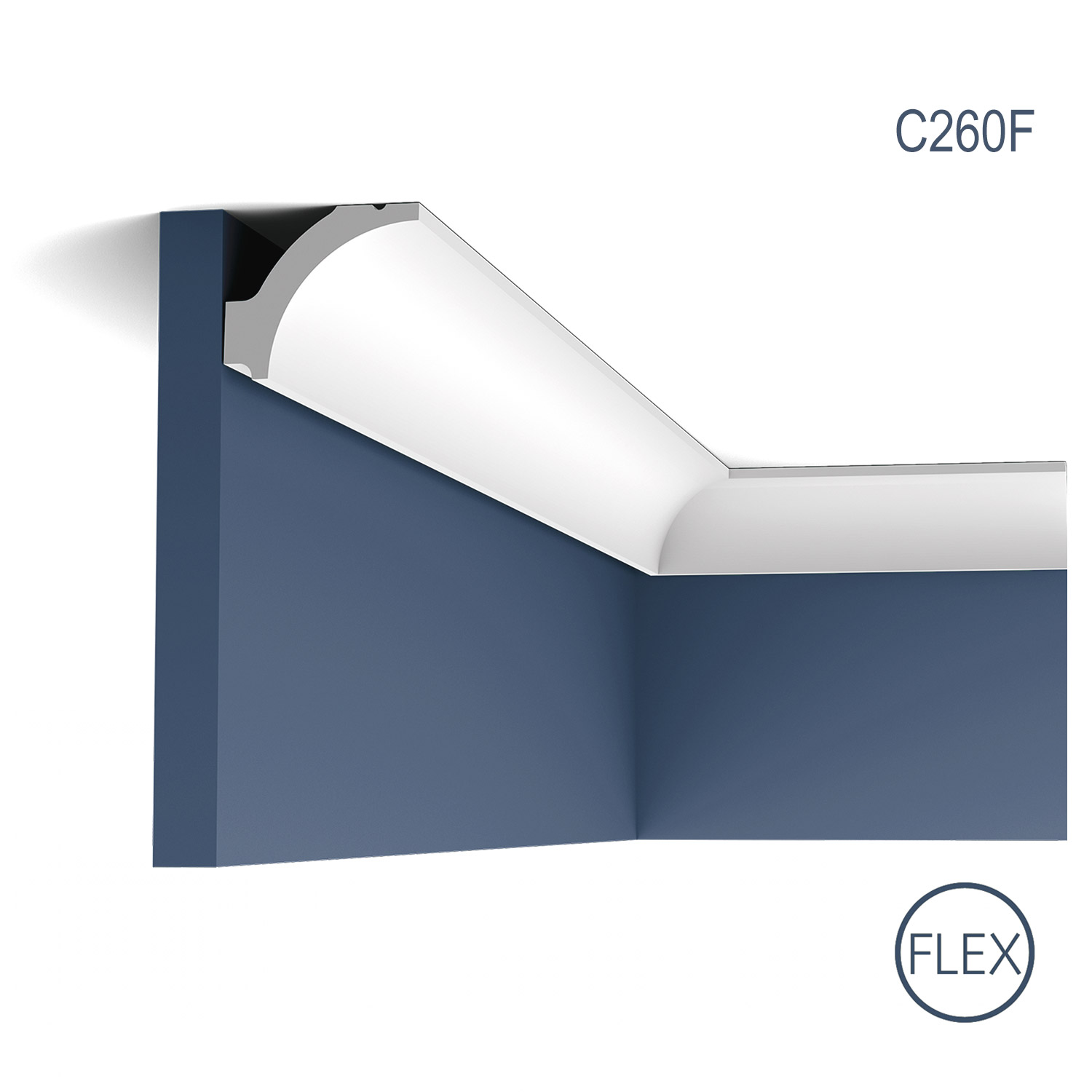 Cornisa Flex Luxxus C260F, Dimensiuni: 200 X 4.1 X 4.8 cm, Orac Decor