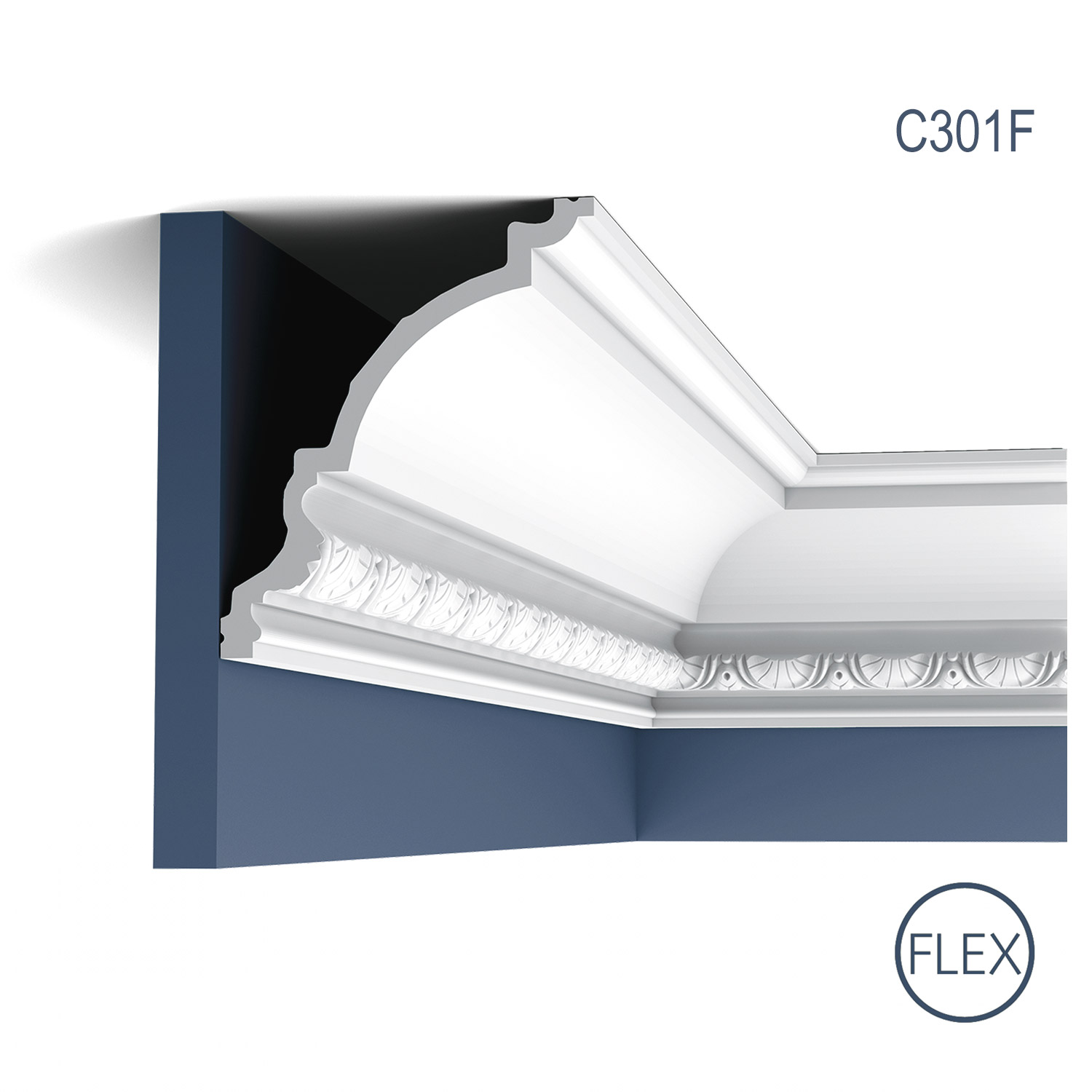 Cornisa Flex Luxxus C301F, Dimensiuni: 200 X 17 X 14.4 cm, Orac Decor
