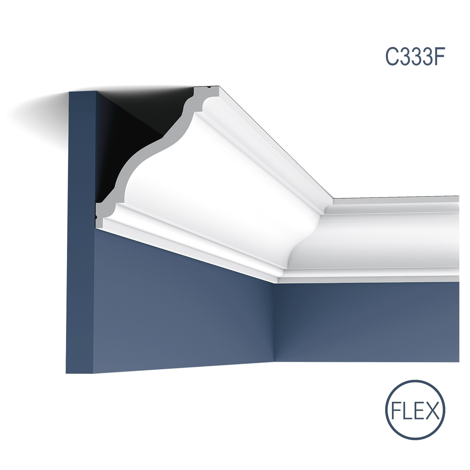 Cornisa Flex Luxxus C333F, Dimensiuni: 200 X 12.2 X 11.1 cm, Orac Decor