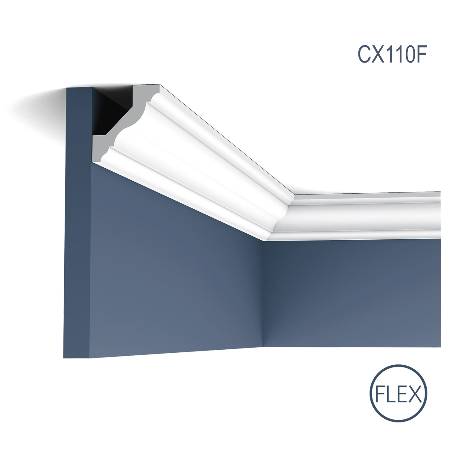 Cornisa Flex Axxent CX110F, Dimensiuni: 200 X 4.5 X 4.1 cm, Orac Decor Orac Decor