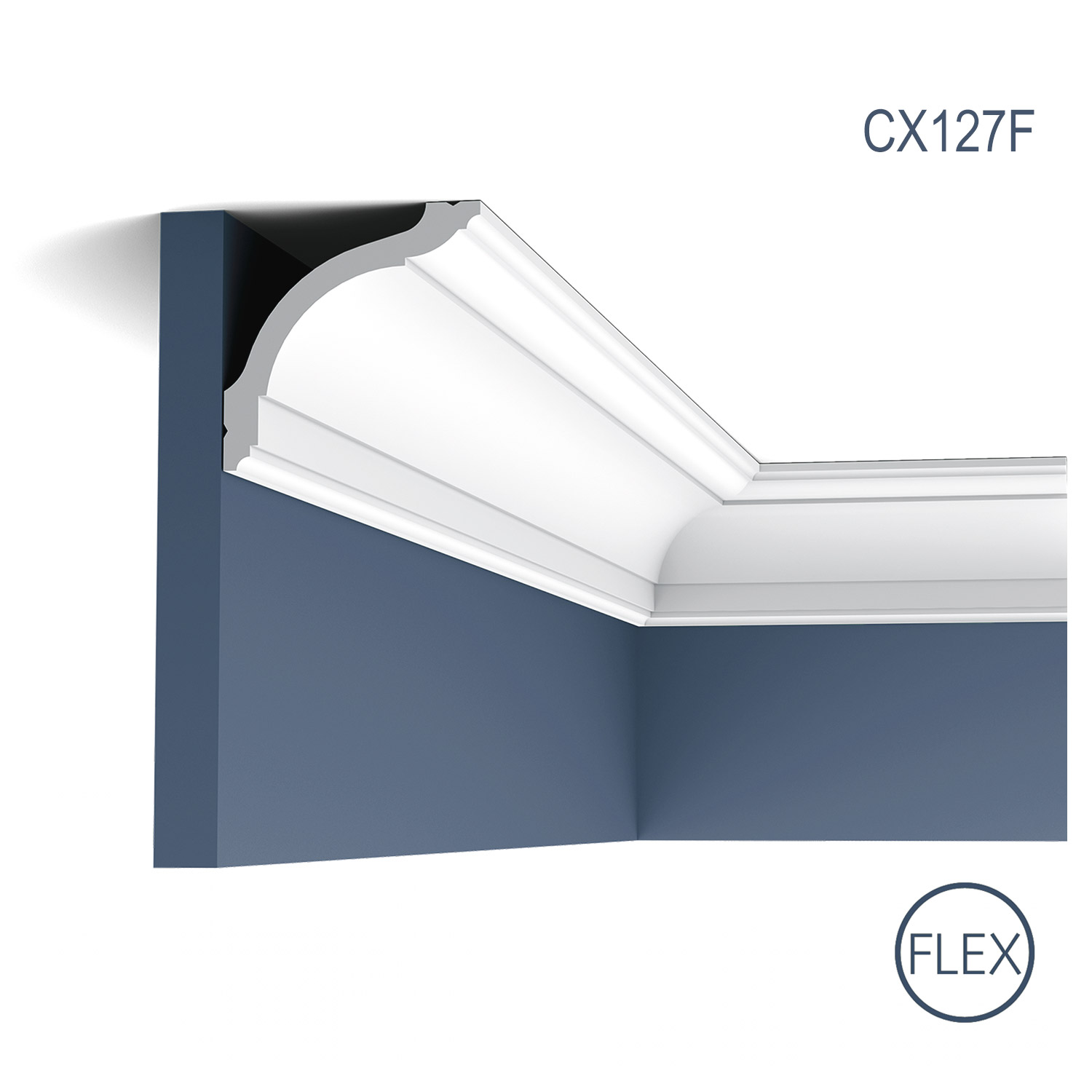Cornisa Flex Axxent CX127F, Dimensiuni: 200 X 9.4 X 9.4 cm, Orac Decor Orac Decor