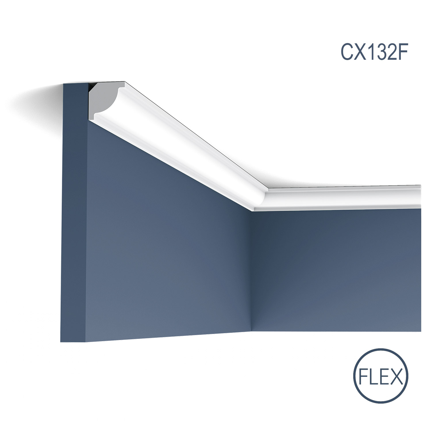 Cornisa Flex Axxent CX132F, Dimensiuni: 200 X 2 X 2 cm, Orac Decor Orac Decor