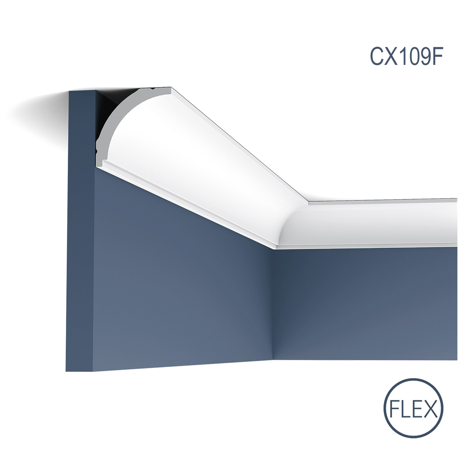 Cornisa Flex Axxent CX109F, Dimensiuni: 200 X 4.4 X 4.4 cm, Orac Decor Orac Decor