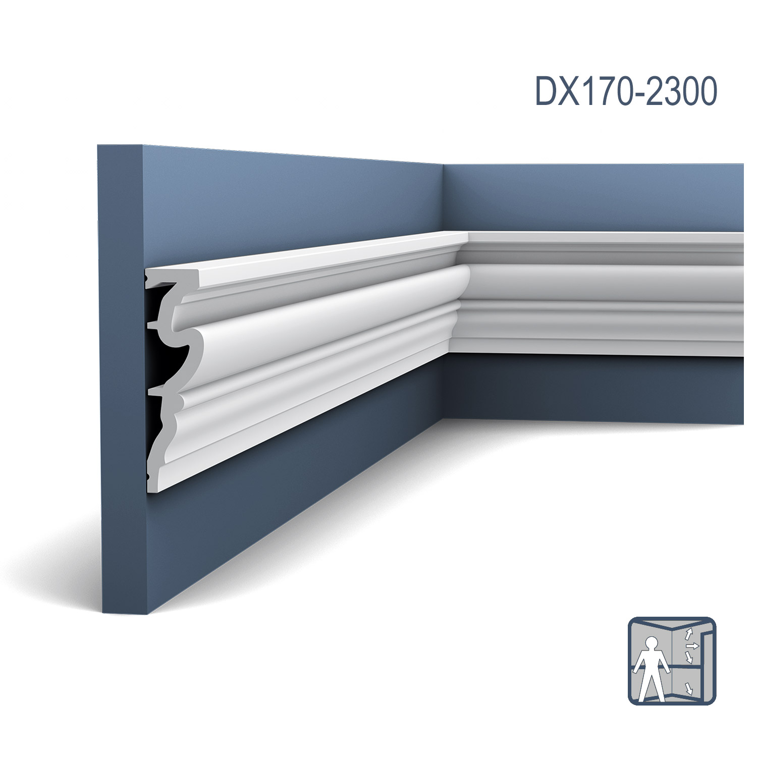 Ancadrament Usa Luxxus DX170-2300, Dimensiuni: 230 X 11.9 X 3.2 cm, Orac Decor