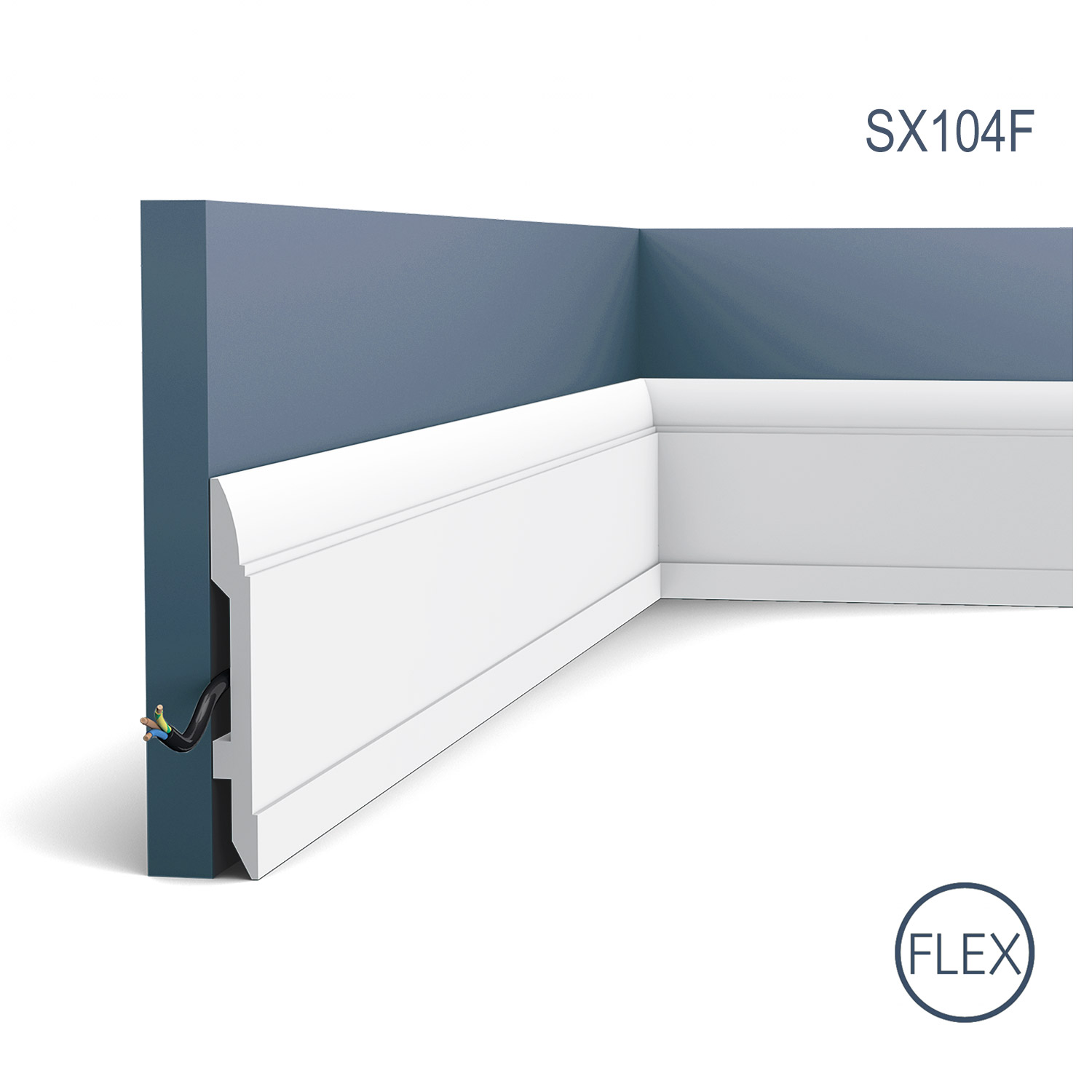 Plinta Flex Luxxus SX104F, Dimensiuni: 200 X 14.8 X 1.7 cm, Orac Decor Orac Decor