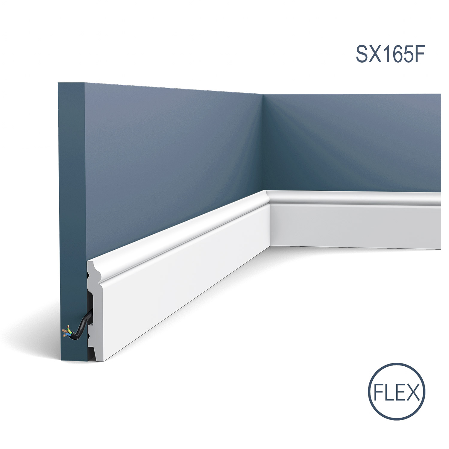 Plinta Flex Axxent SX165F, Dimensiuni: 200 X 6.9 X 1.1 cm, Orac Decor Orac Decor
