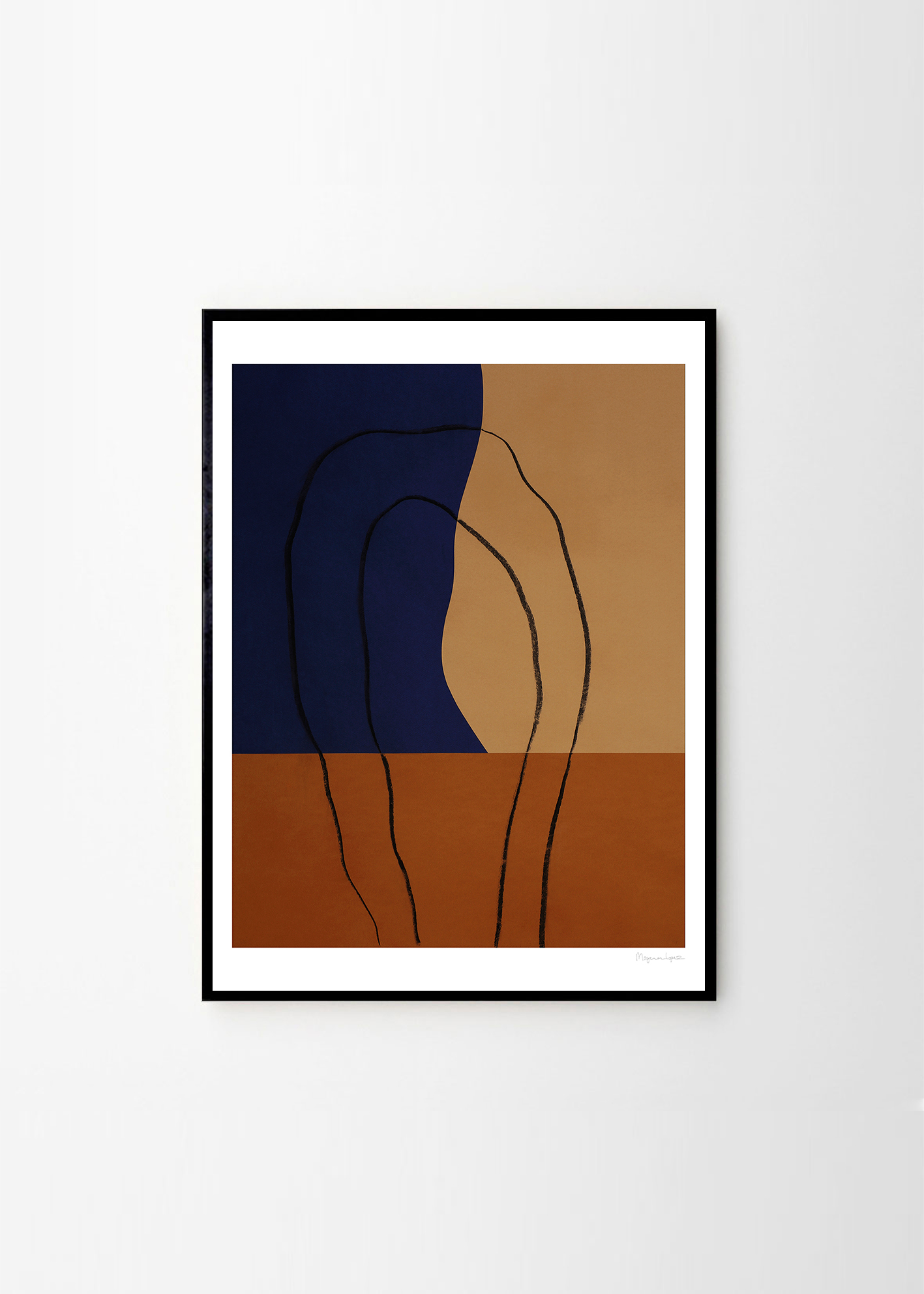 Poster/Tablou Shapes and Lines No 2, Berit Mogensen Lopez