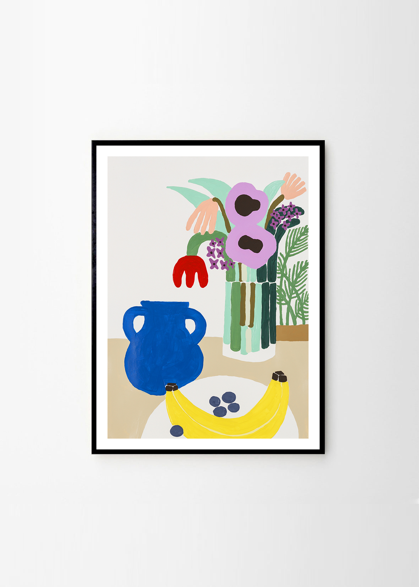 Poster/Tablou Blueberries and Banana, Carissa Potter