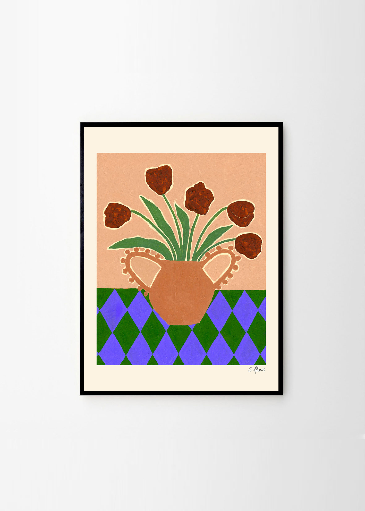 Poster/Tablou Red Tulips, Carla Llanos