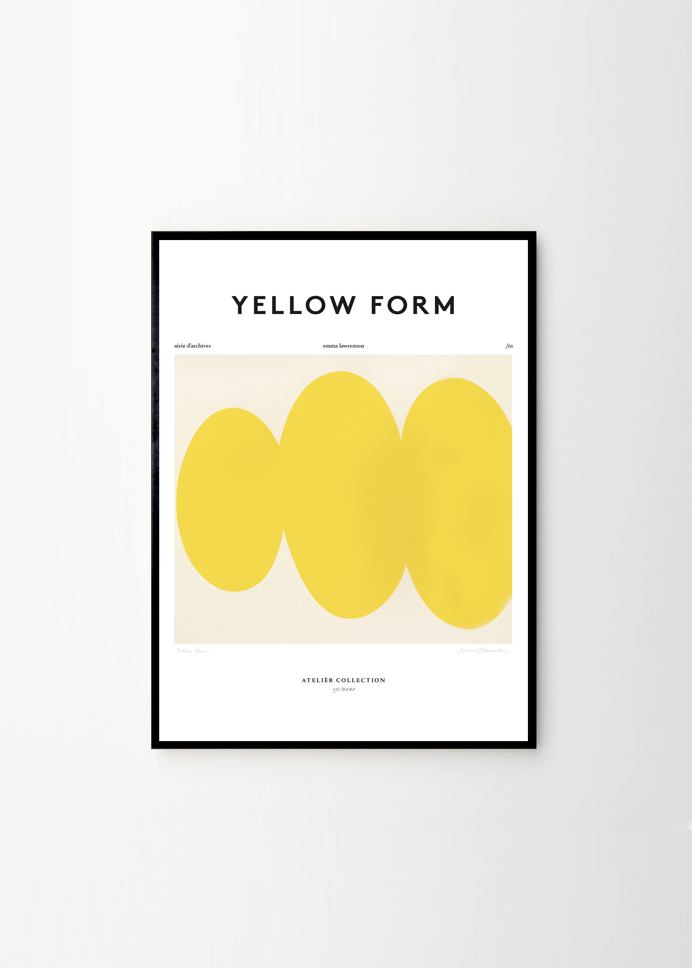Poster/Tablou Yellow Form, Emma Lawrenson