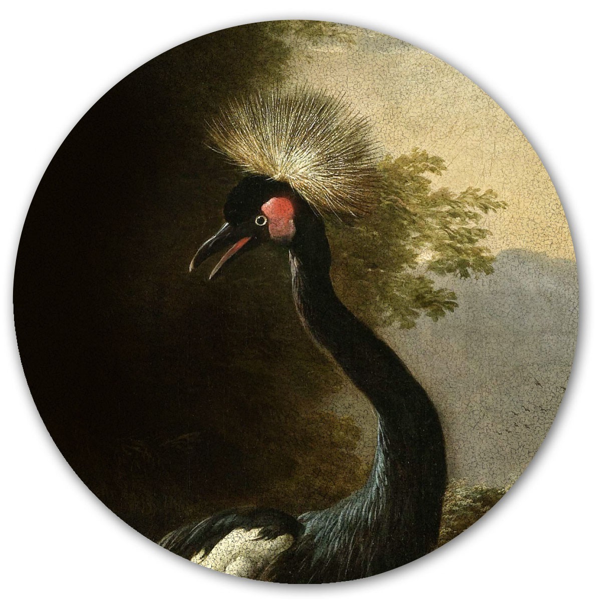 Sticker magnetic, majestic crane, 60cm 