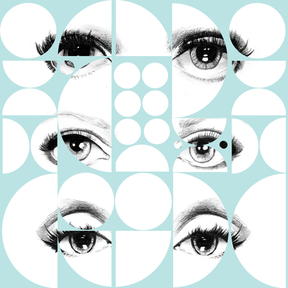 Tapet designer Illusions Eyes and circles sky, MINDTHEGAP MINDTHEGAP