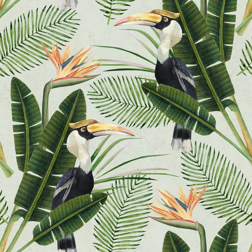 Tapet designer Nature Birds of Paradise, MINDTHEGAP MINDTHEGAP