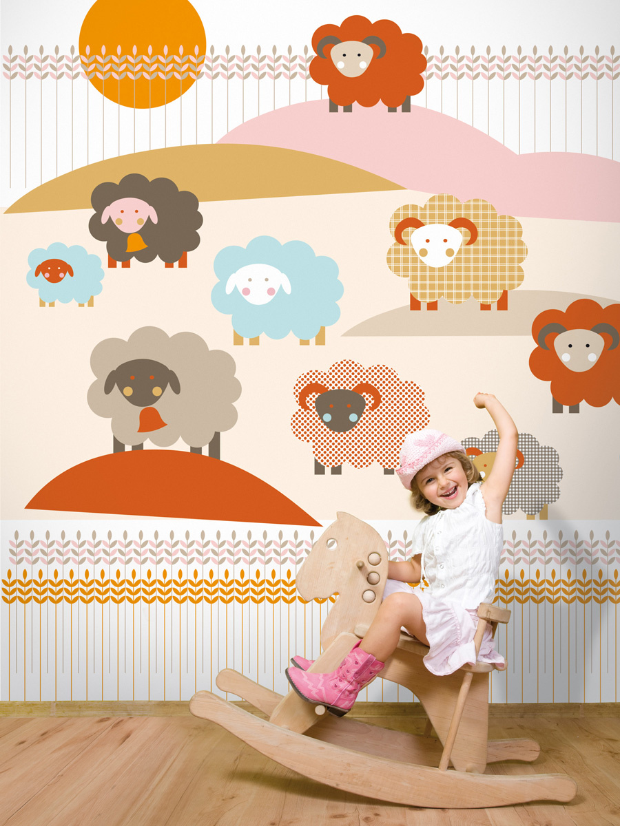 Fototapet Sheep, personalizat, lavmi