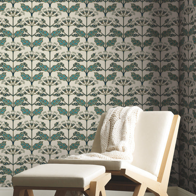 Tapet Tracery Blooms, In, York Wallcoverings, 5.6mp / rola