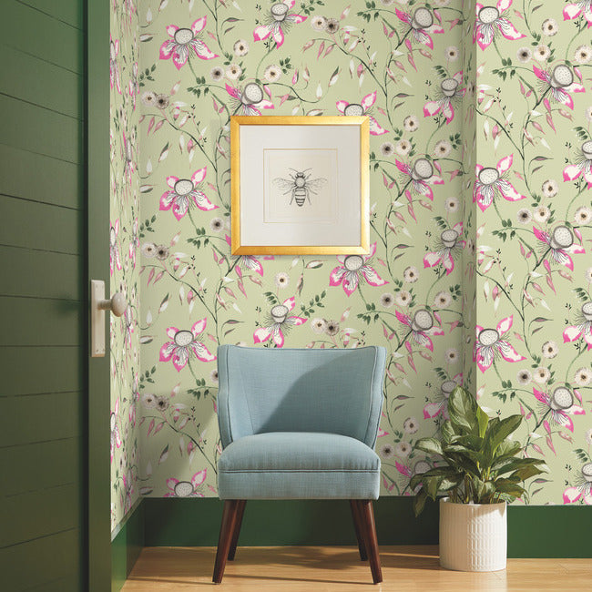 Tapet Dream Blossom, Verde Deschis, York Wallcoverings, 5.6mp / rola