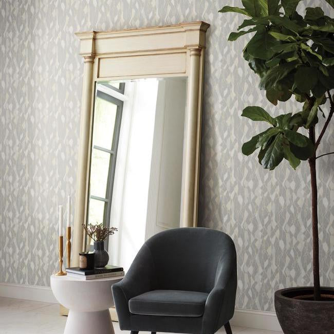 Tapet stained glass, gri, york wallcoverings, 5.6mp / rola 