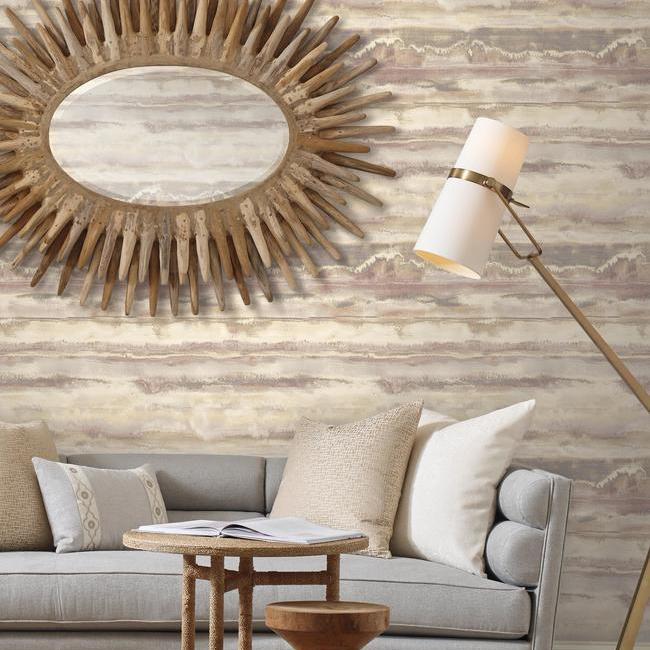 Tapet high tide, mov/bej, york wallcoverings, 5.6mp / rola 