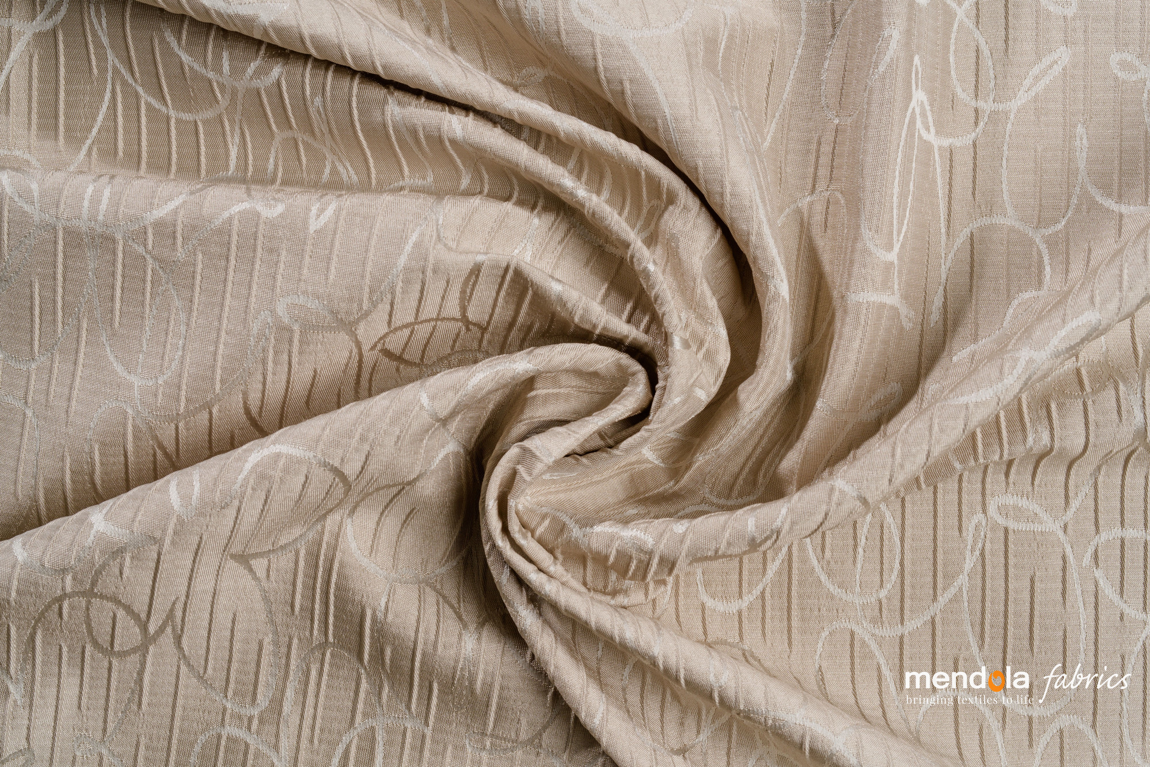 Draperie Florette, Bej si Maro Mendola Fabrics
