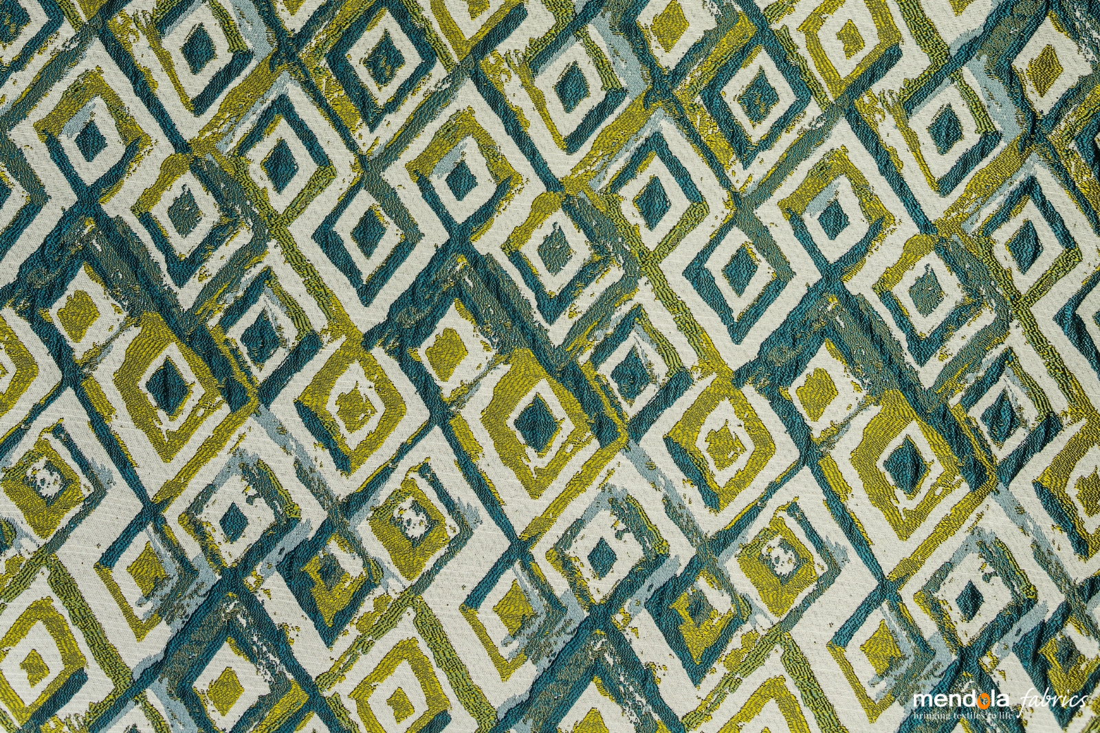Draperie Moroccan, Galben / Verde Mendola Fabrics