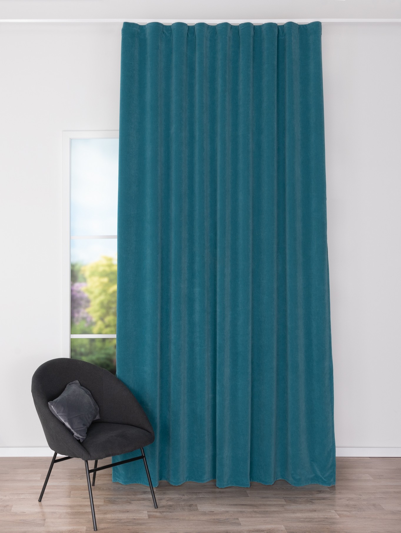 Draperie ponte, turcoaz 
