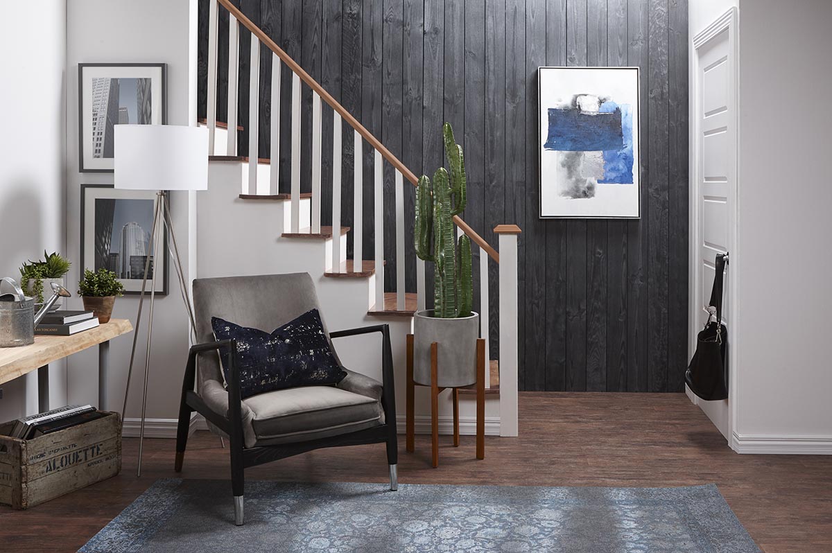 Panouri decorative din lemn shiplap - black - 4 plăci 240x12.5x1.5 cm 